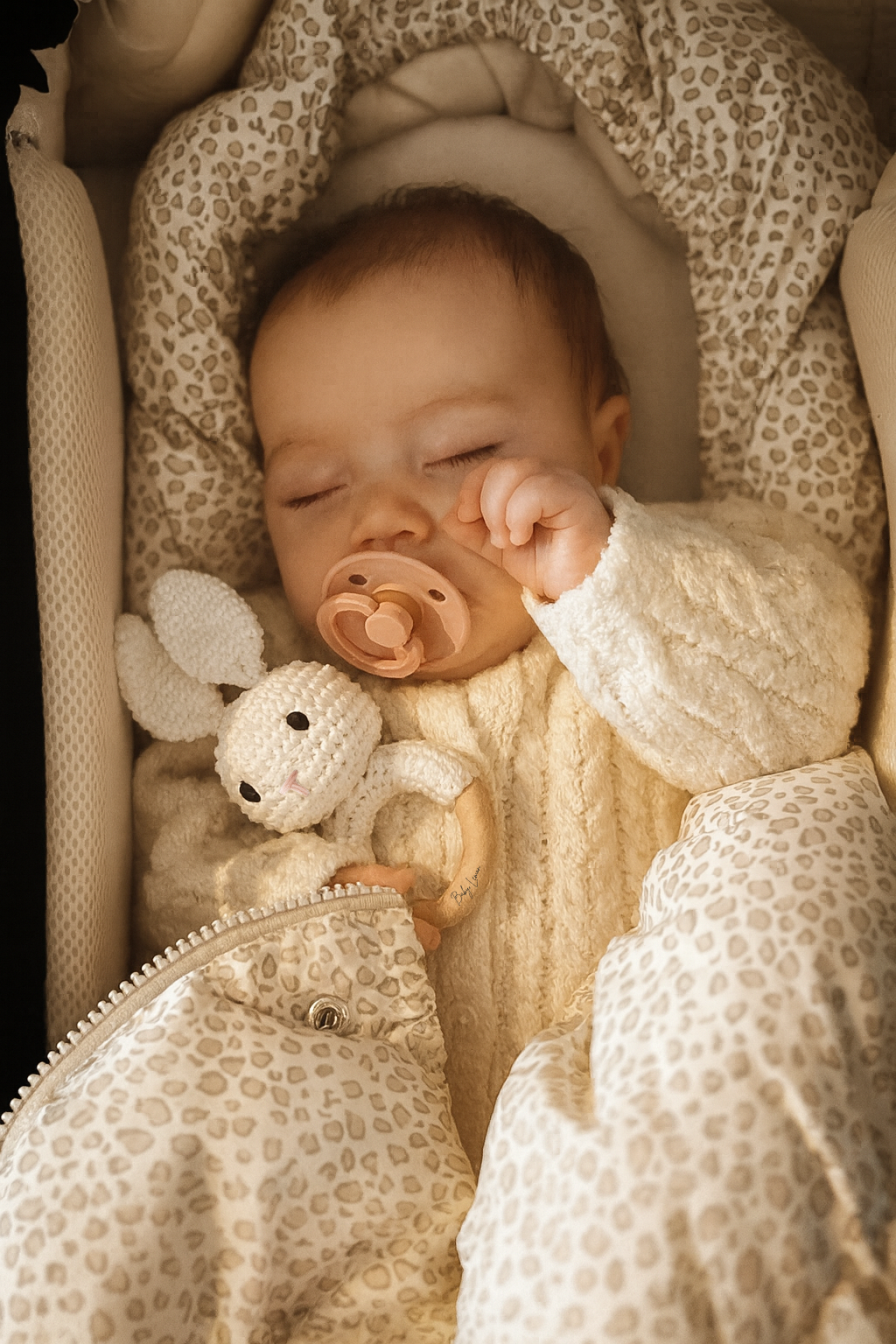 Handvirkad skallra - kanin