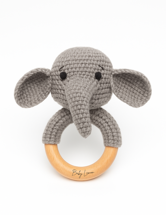 Handvirkad skallra - elefant