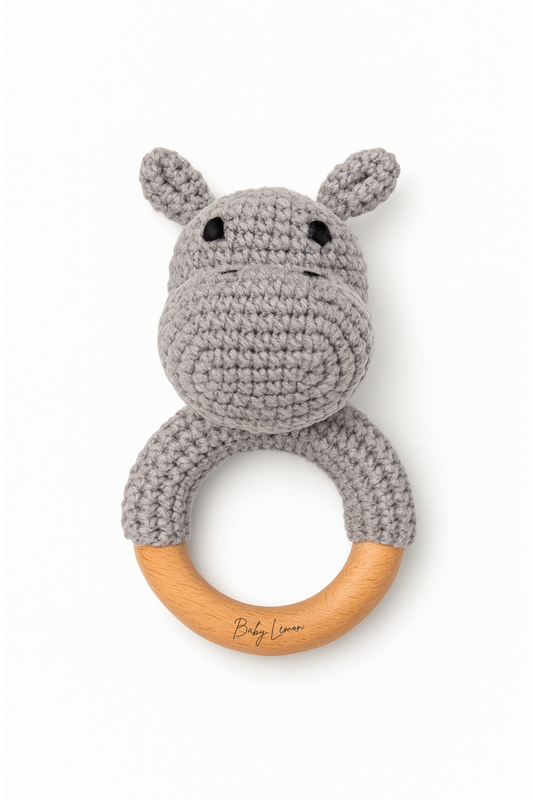 Handvirkad skallra - flodhäst