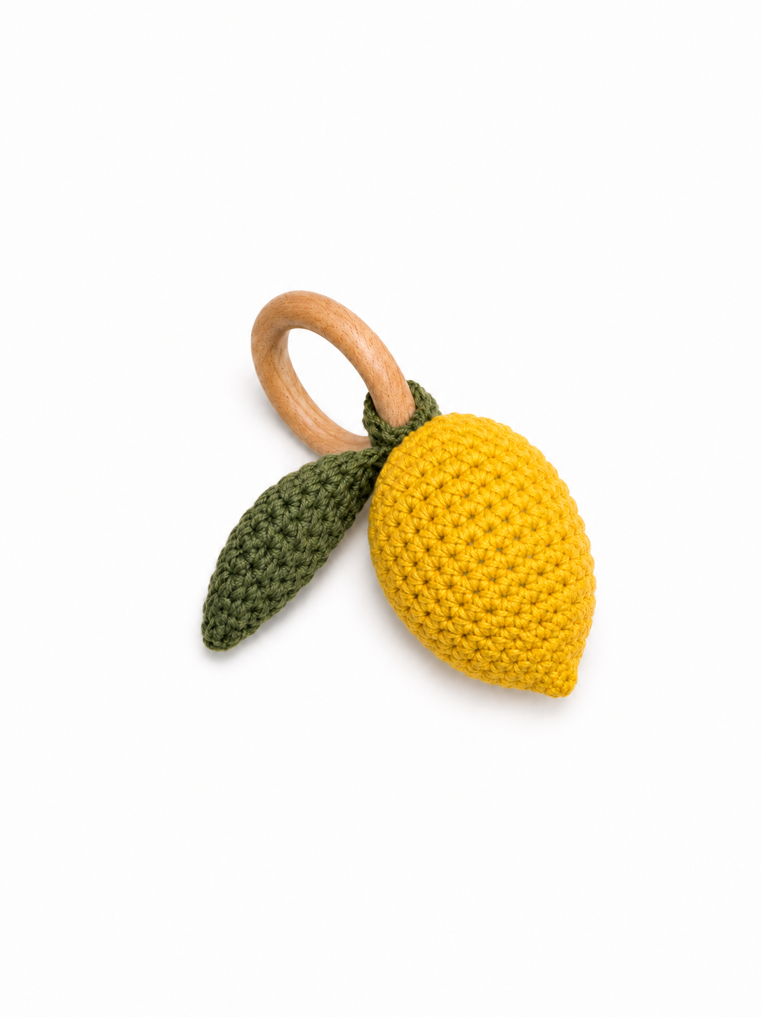 Handvirkad skallra - citron