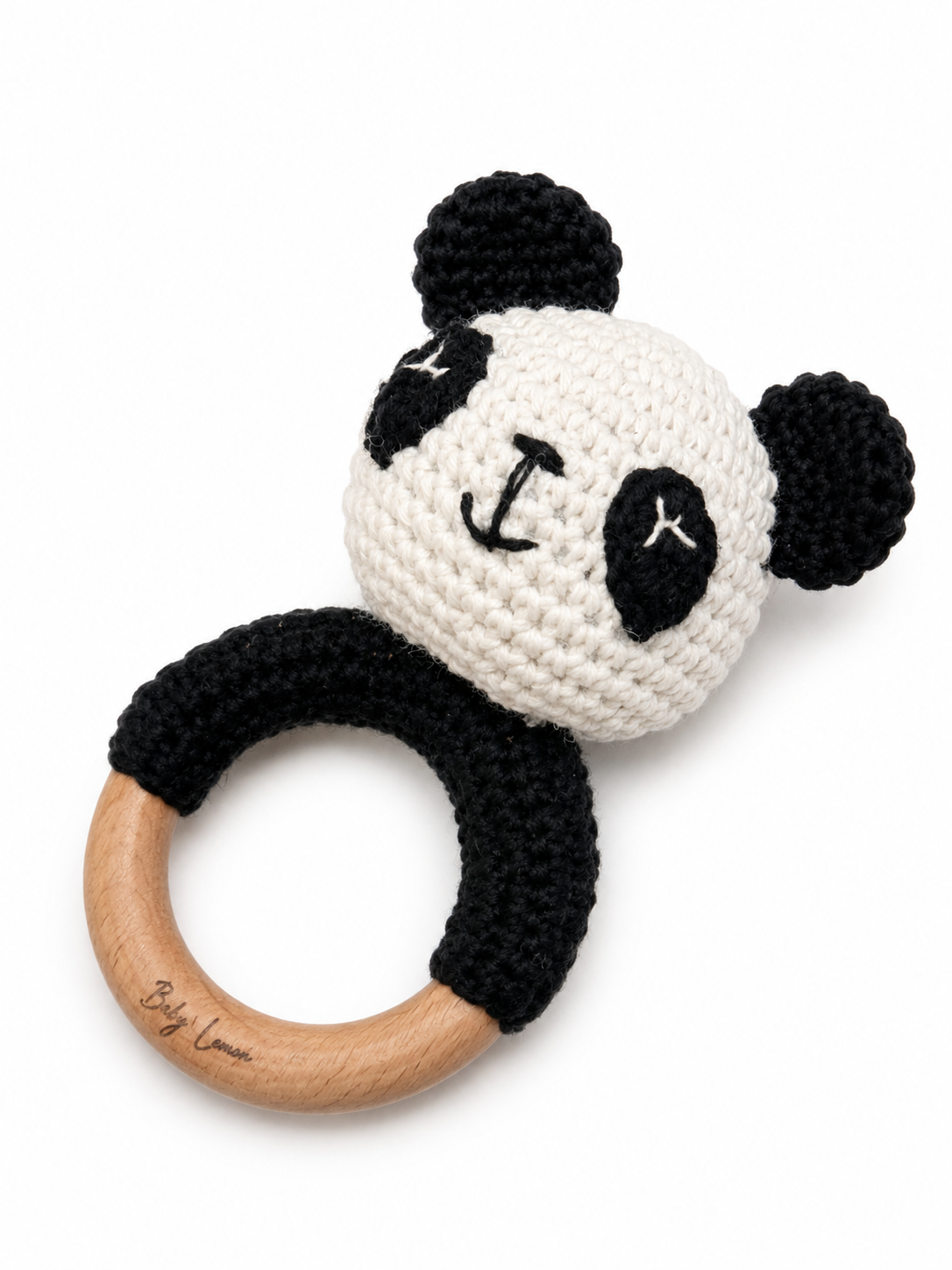 Handvirkad skallra - panda